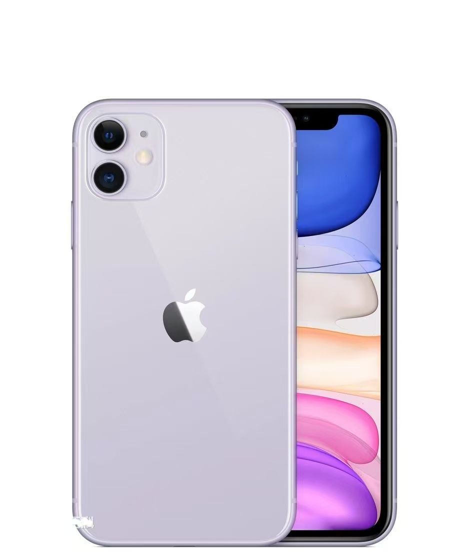 Refurbished Apple iPhone 11 Smartphone, 4GB RAM + 64GB/128GB/256GB Storage, Face ID, Dual SIM, 2G/3G/4G/LTE Compatible, 12MP + 8MP Rear Cameras with Facial Recognition Unlock