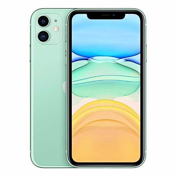 Refurbished Apple iPhone 11 Smartphone, 4GB RAM + 64GB/128GB/256GB Storage, Face ID, Dual SIM, 2G/3G/4G/LTE Compatible, 12MP + 8MP Rear Cameras with Facial Recognition Unlock