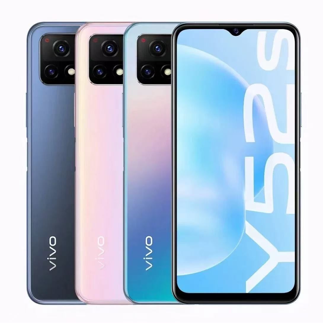 Refurbished vivo Y52s smartphone 6.58 inch Gaming Play RAM: 8GB RAM: 128 16MP 5000mAh 3G 4G 5G Dual SIM Phones 48 million pixel camera phone Face recognition and fingerprint unlocking functions