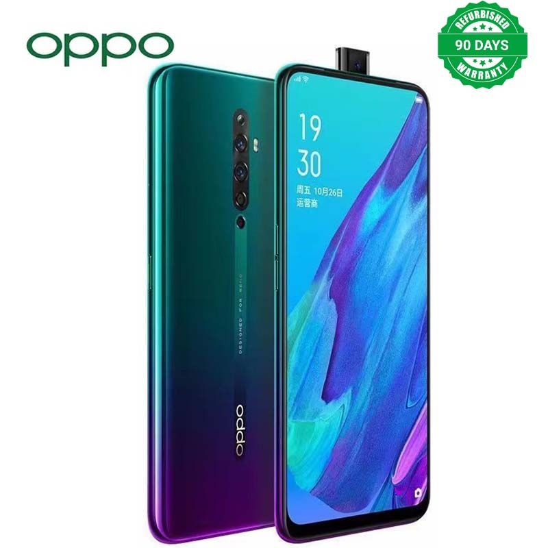 Refurbished OPPO Reno 2Z Smart Phone 256GB 128GB 6.5" without Fingerprint unlock phone Dual SIM 4G phone Refurbished Phone SmartPhones Mobile Phones 128GB phone 4G Phone oppp phone