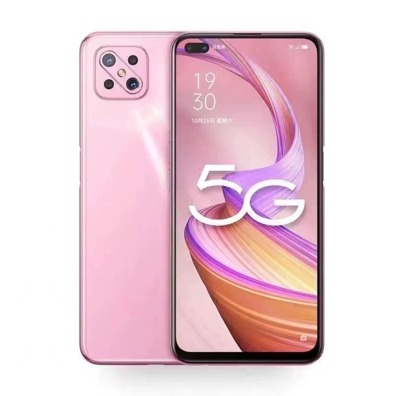 REFURBISHED OPPO RENO4 Z 5G 128GB DISPLAY 6.4 INCHES 8GB RAM 128GB ROM RAR CAMERA 48MP + 8MP + 2MP FRONT CAMERA 32.0MP BATTERY CAPACITY 4300mAh ANDROID 10 Fingerprint unlocking is not supported.