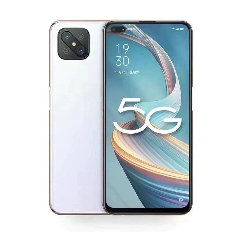 REFURBISHED OPPO RENO4 Z 5G 128GB DISPLAY 6.4 INCHES 8GB RAM 128GB ROM RAR CAMERA 48MP + 8MP + 2MP FRONT CAMERA 32.0MP BATTERY CAPACITY 4300mAh ANDROID 10 Fingerprint unlocking is not supported.