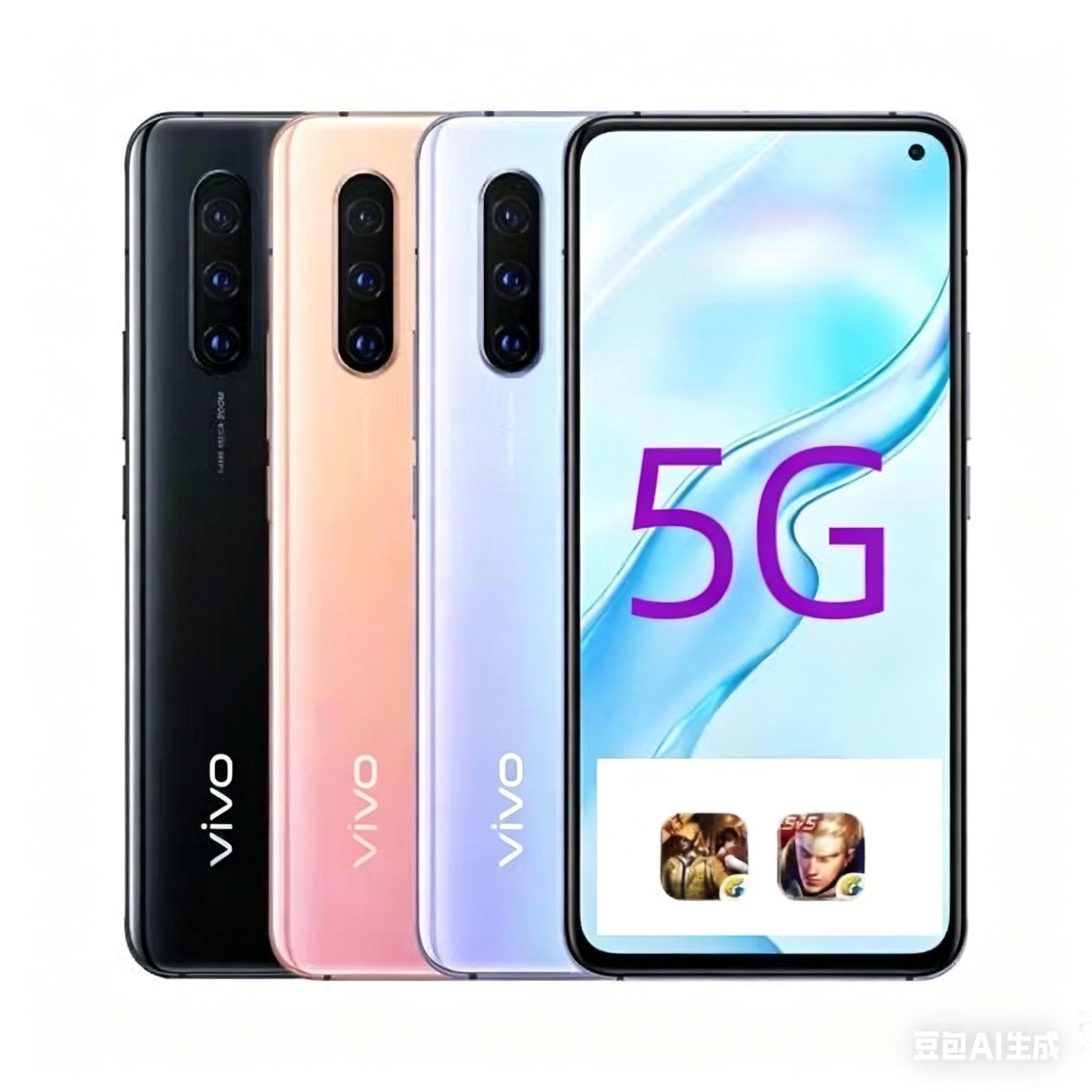 Refurbished vivox30 5G mobile phone Main camera: 64 million pixels + 8 million pixels + 32 million pixels Preceding: 32 million pixels Battery: 4350mAh Unlock: Facial Recognition