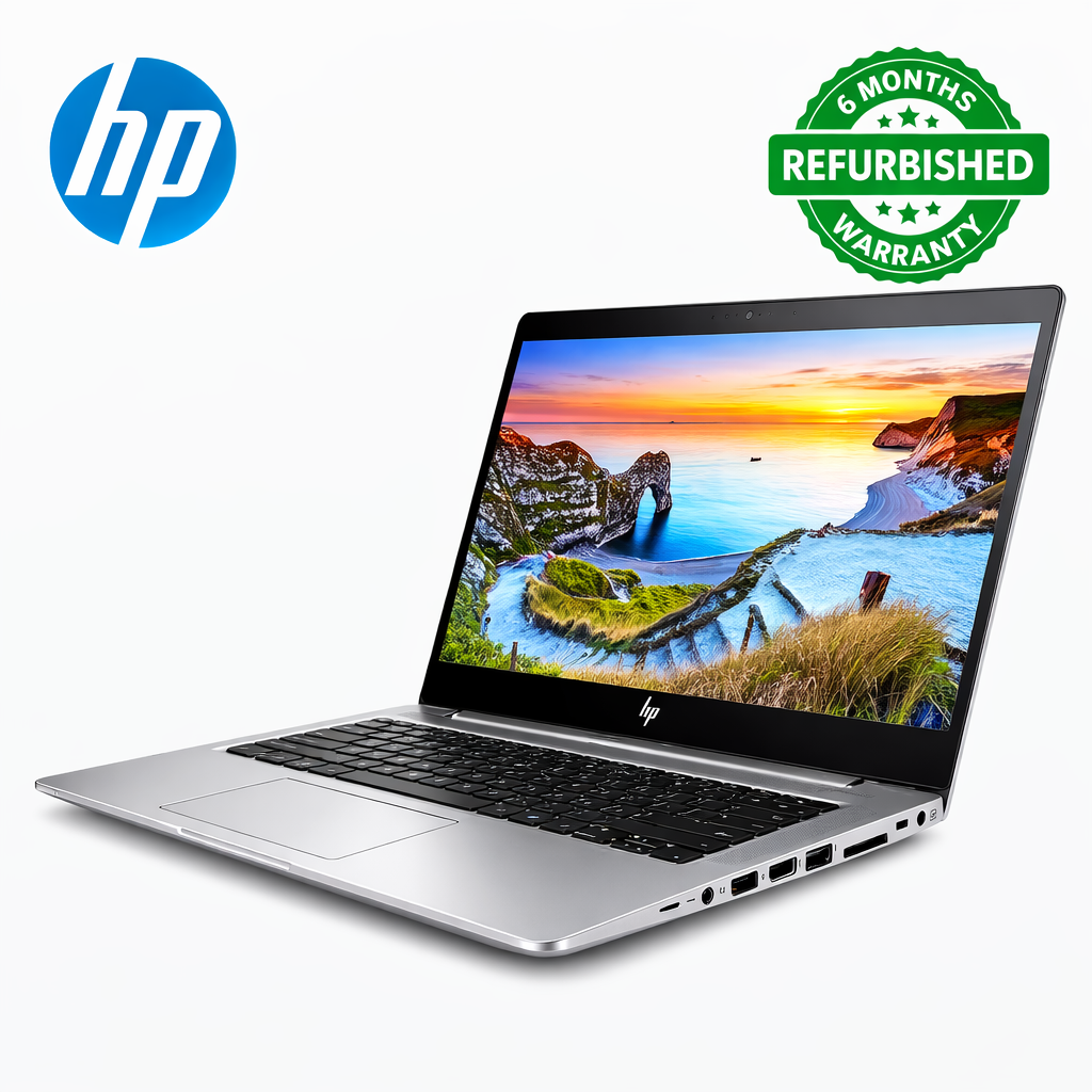HP Refurbished Elite-book 840 G3 | Intel Core i5 | 8 GB RAM | 265 GB SSD | 6th Generation | 1080p FHD | 14" Display + Free Mouse.