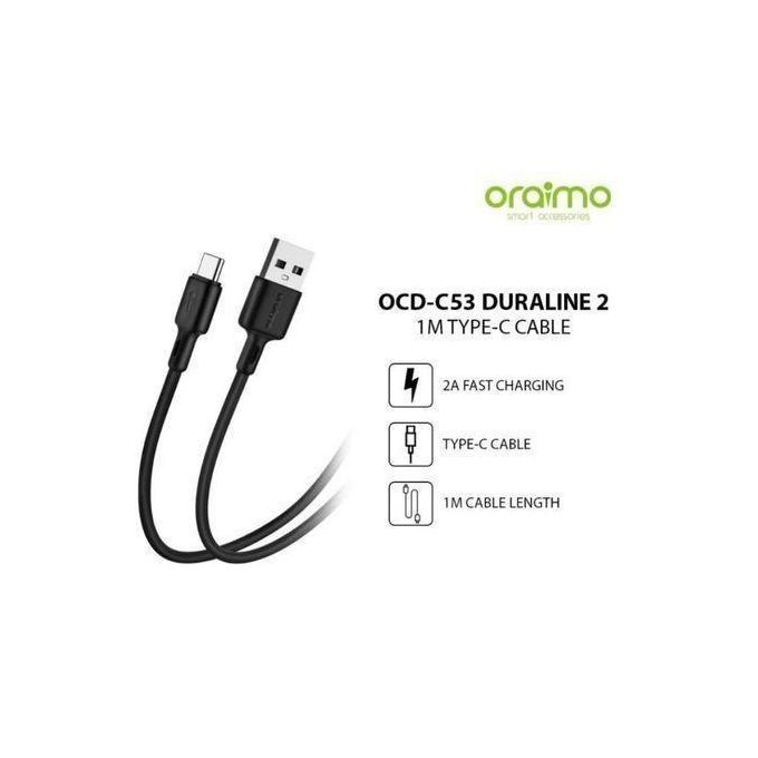 Oraimo Type-C Fast Charger With USB-C Cable – Quick Charging Android Charger