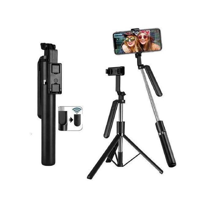 R16 Selfie Stick Tripod with Bluetooth Remote – Extendable, 360° Rotation, Phone & Camera Stand