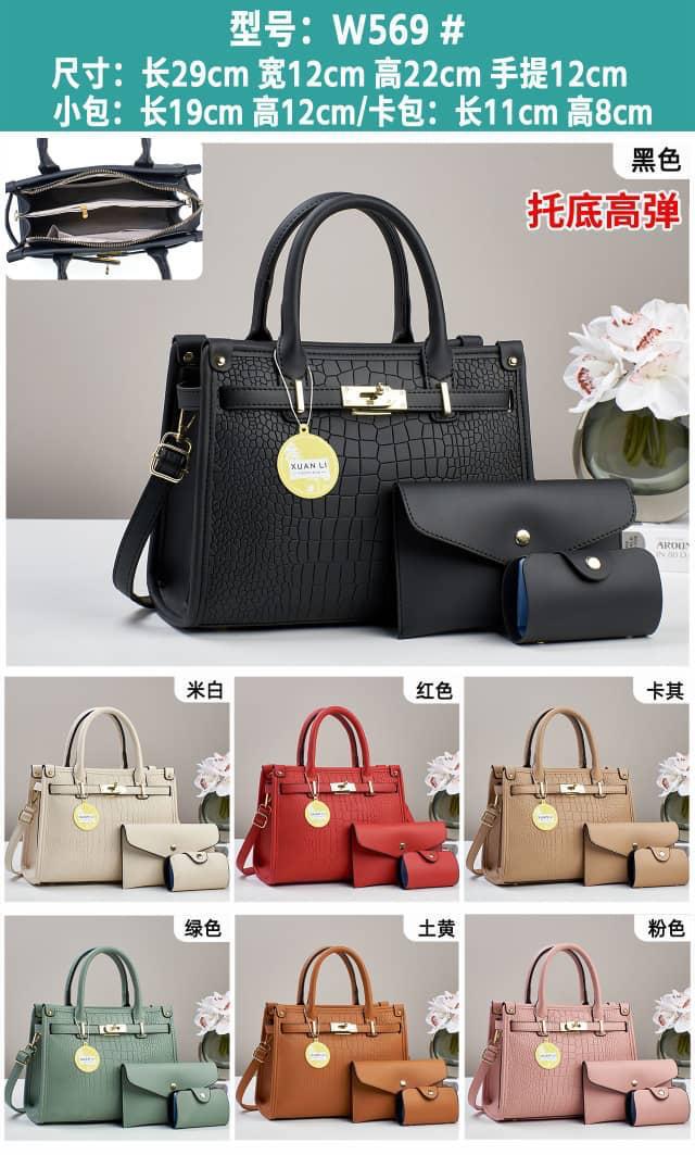 👜 3-in-1 Stylish Handbag Set – Elegant, Spacious & Versatile