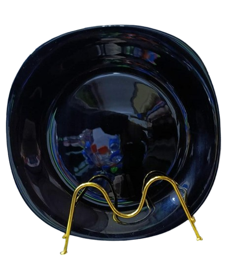 BLACK PLATES| 6 Pcs Black Square Dinner Plates – Elegant Modern Ceramic Tableware Set, Stylish modern design perfect for home dining or special occasions, Easy to clean and maintain, dishwasher safe.