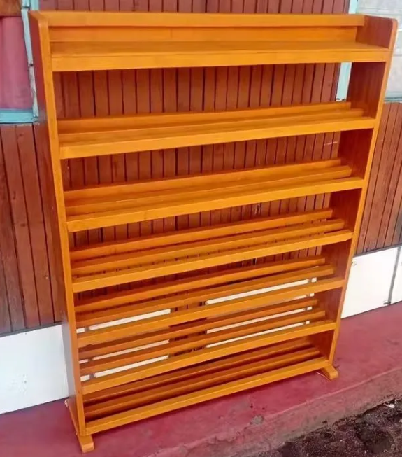 Wooden high quality 5 layer shoe rack.
