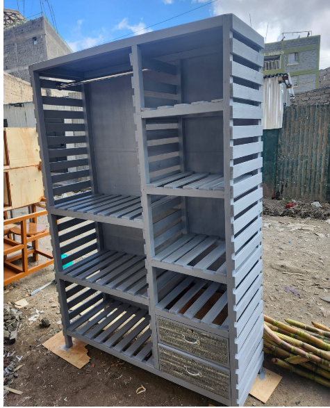 HIGH QUALITY Hommy WOODEN wardrobe large collective locker clothing manager portable wardrobe