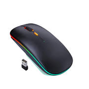 Genera Rechargeable Wireless Mouse – 2.4GHz Silent Click, USB Receiver, Ergonomic Portable Mouse for Laptop & PC