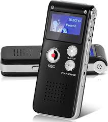 Digital Voice Recorder 32GB – Rechargeable Audio Recorder, Voice Activated, MP3 Player for Meetings & Lectures