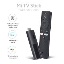 Xiaomi Mi TV Stick 1080p – Android TV Streaming Stick, Bluetooth Remote, HDMI, Portable Smart TV Dongle