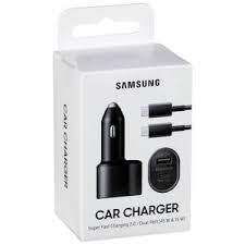 Samsung 45W Super Fast Car Charger USB-C – Dual Port Fast Charging Adapter for Galaxy S23/S22/S21, Note & Tablets