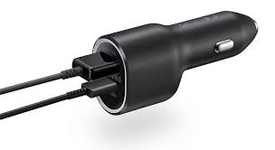 Samsung 45W Super Fast Car Charger USB-C – Dual Port Fast Charging Adapter for Galaxy S23/S22/S21, Note & Tablets