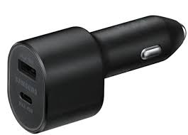 Samsung 45W Super Fast Car Charger USB-C – Dual Port Fast Charging Adapter for Galaxy S23/S22/S21, Note & Tablets