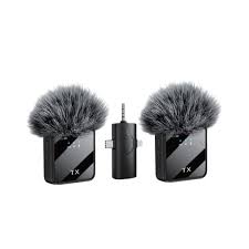 F11‑2 Wireless Dual Lavalier Microphone – Clip‑On Mic Set for Smartphones