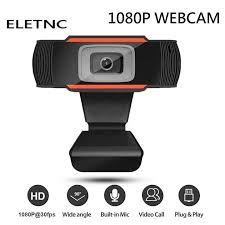1080P HD Webcam with Microphone – USB Plug & Play Camera for Zoom, Streaming, Laptop & PC