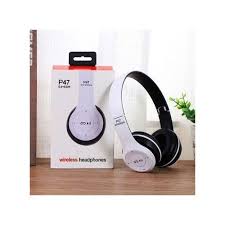 P47 Wireless Bluetooth Headphones – Foldable Stereo Headset with Mic, Deep Bass & Long Battery