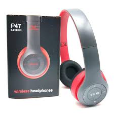 P47 Wireless Bluetooth Headphones – Foldable Stereo Headset with Mic, Deep Bass & Long Battery