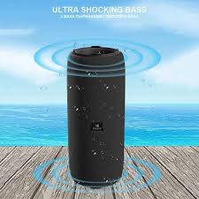 Kisonli Q22 Plus Bluetooth Speaker – 16W Deep Bass, Waterproof Portable Speaker, RGB Lights