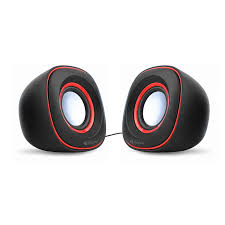 Kisonli V350 USB Wired Speaker – 2.0 Stereo Computer Speakers with Deep Bass & AUX Input