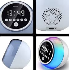 Kisonli Q6C Bluetooth Speaker with RGB Light – Portable Alarm Clock Speaker, HiFi Sound & LED Display