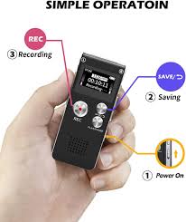 Digital Voice Recorder 16GB – Portable Audio Recorder with Noise Reduction & Long Battery Life