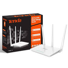 Tenda F3 N300 300Mbps Wireless Router – 3 Antennas WiFi Router with Wide Coverage & Easy Setup