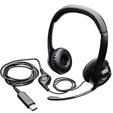Logitech H390 USB Headphones – Noise Cancelling Mic, Digital Stereo Sound, Comfortable Headset with In-Line Controls for PC & Laptop