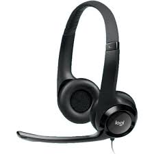 Logitech H390 USB Headphones – Noise Cancelling Mic, Digital Stereo Sound, Comfortable Headset with In-Line Controls for PC & Laptop