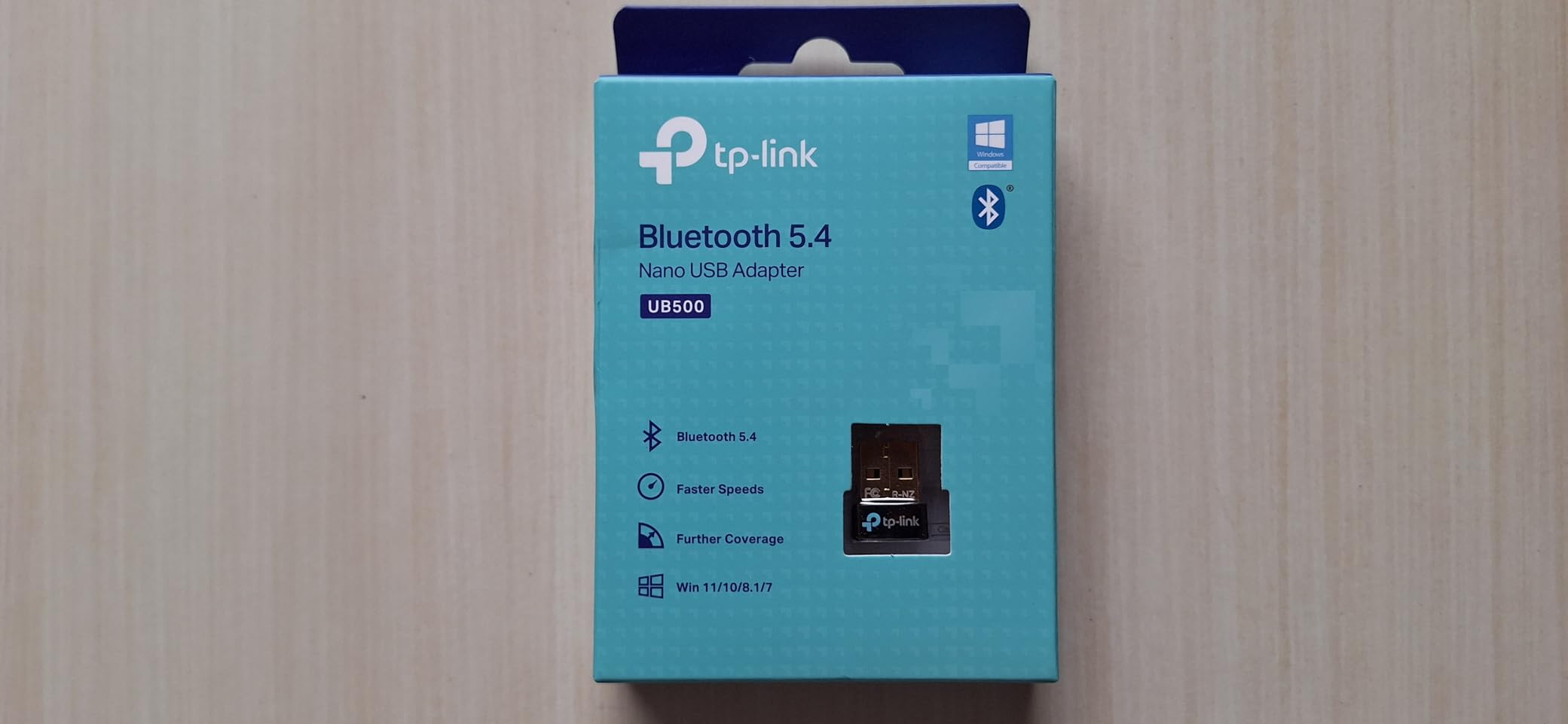 TP-Link UB500 Bluetooth 5.4 Nano USB Adapter – Wireless Dongle for PC, Connect Up to 7 Devices, 20m Range, Plug & Play for Windows