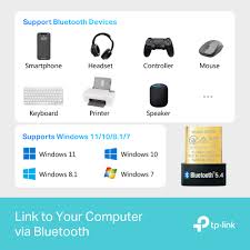 TP-Link UB500 Bluetooth 5.4 Nano USB Adapter – Wireless Dongle for PC, Connect Up to 7 Devices, 20m Range, Plug & Play for Windows
