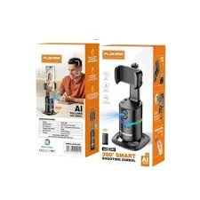 Plokama Auto A20 360° Smart Shooting Gimbal – AI Face Tracking, Gesture Control, Hands-Free Phone Holder for Vlogging & Live Streaming