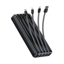 Oraimo 20000mAh Power Bank with 4 Built-in Cables – Traveler Link 20 Fast Charging, Multi-Device Support, LED Torch