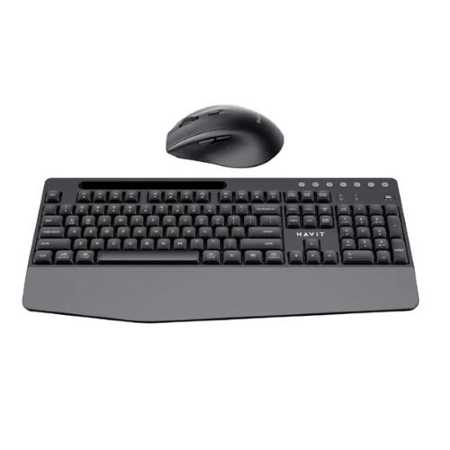 Havit KB251WB Wireless Keyboard and Mouse Combo – Ultra-Slim Ergonomic Design, Quiet Typing, Long Battery Life, Perfect for Home & Office Use
