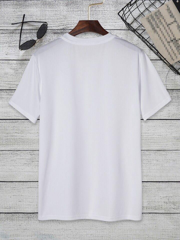 Men Plain White Round Neck Cotton T-Shirt – Comfortable Casual Wear