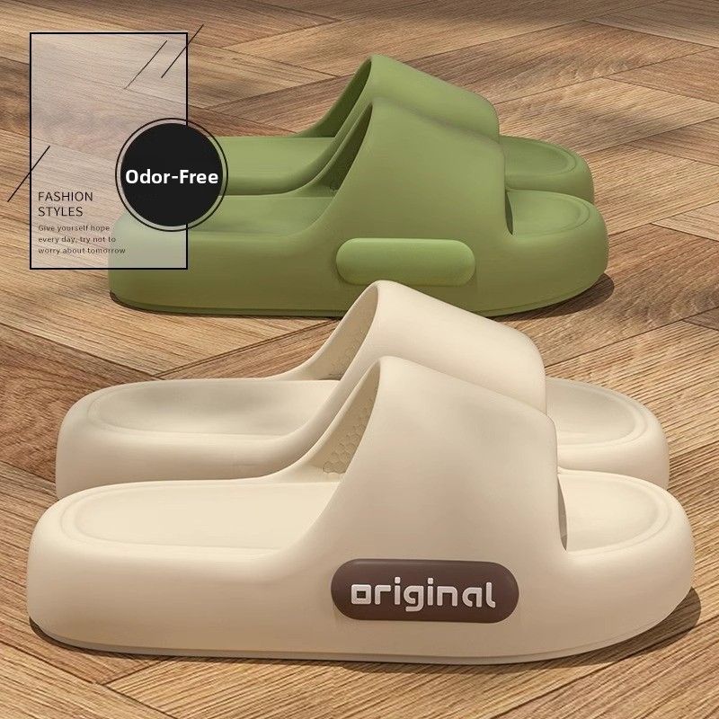 Thick Bottom Slippers Home Indoor Bathroom Couples Anti-Slip Comfortable Summer Hot Sale Of The Season New Style EVA Flat Hea...