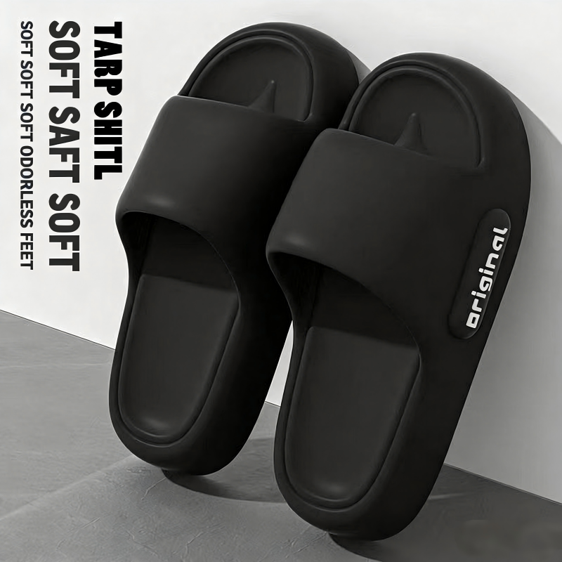 Thick Bottom Slippers Home Indoor Bathroom Couples Anti-Slip Comfortable Summer Hot Sale Of The Season New Style EVA Flat Hea...