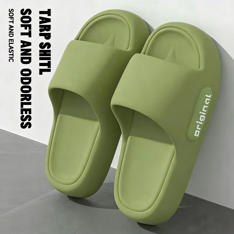 Thick Bottom Slippers Home Indoor Bathroom Couples Anti-Slip Comfortable Summer Hot Sale Of The Season New Style EVA Flat Hea...