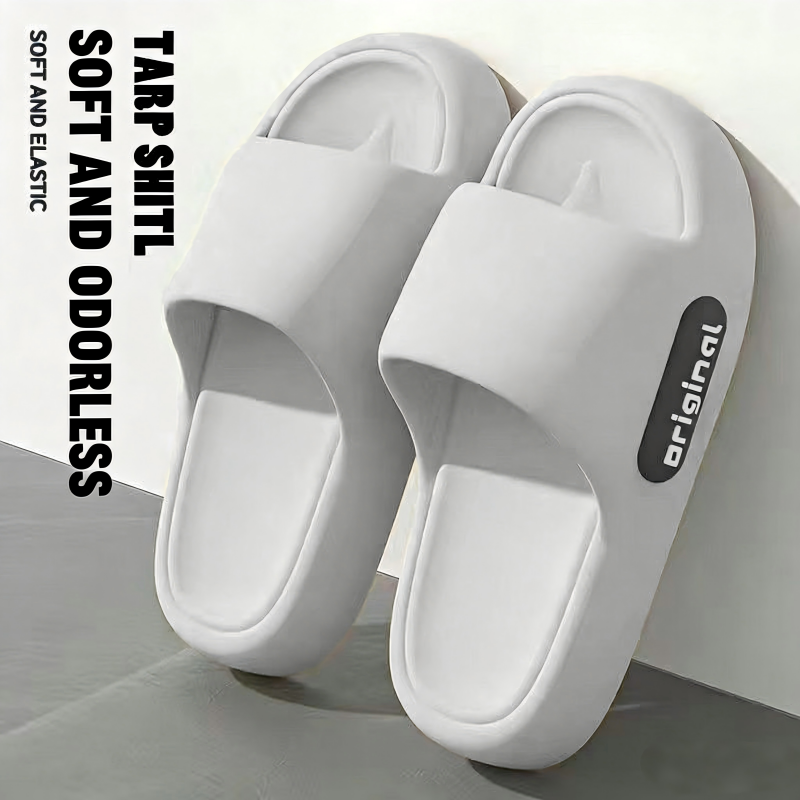Thick Bottom Slippers Home Indoor Bathroom Couples Anti-Slip Comfortable Summer Hot Sale Of The Season New Style EVA Flat Hea...