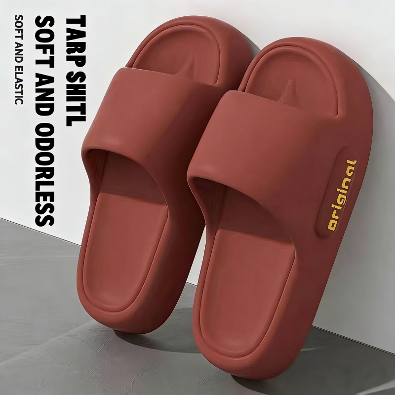 Thick Bottom Slippers Home Indoor Bathroom Couples Anti-Slip Comfortable Summer Hot Sale Of The Season New Style EVA Flat Hea...