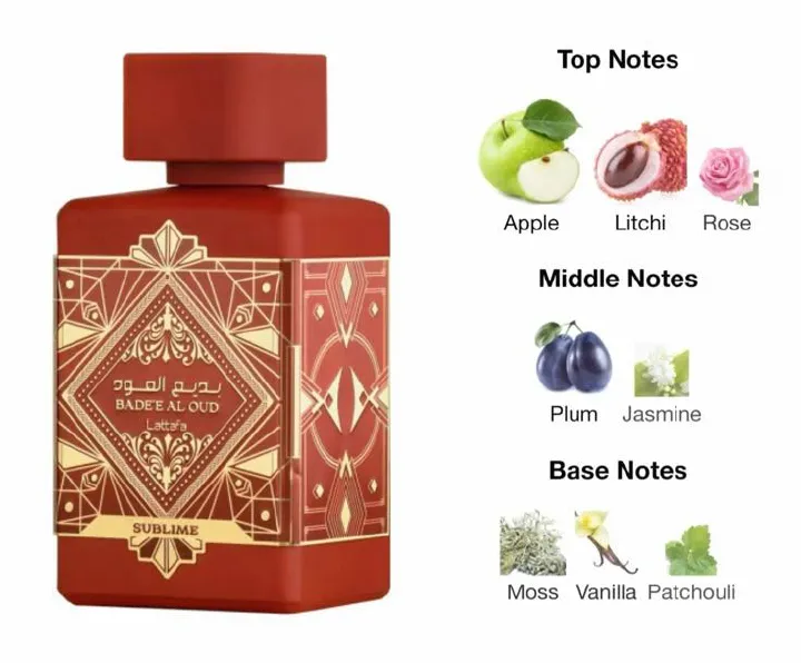 Bade'e Al Oud Sublime by Lattafa Perfumes is a Woody Aromatic fragrance for women and men. Smells rich and expensive, a unique mix of fruity + oud. Works for both day & night