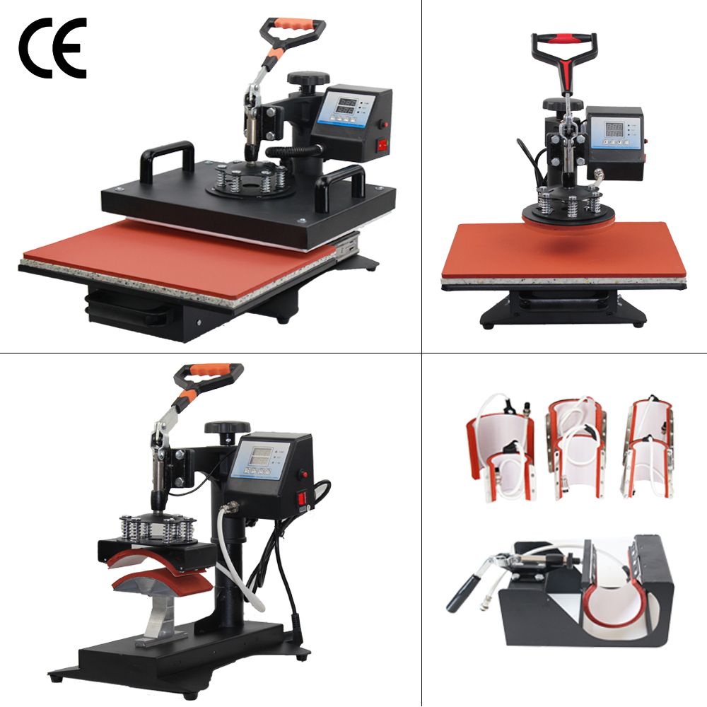 10 in 1 Combo Multi-Functional Heat Transfer Press Machine for Pen Mug Plate Cloth T-shirt Heat Transfer Printing Machine