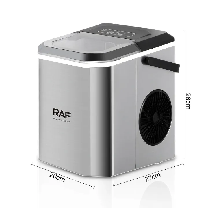 RAF New Home Automatic Fast Self Cleaning Countertop Ice Cube Maker Ice Machine 24H Counter Top Ice Maker