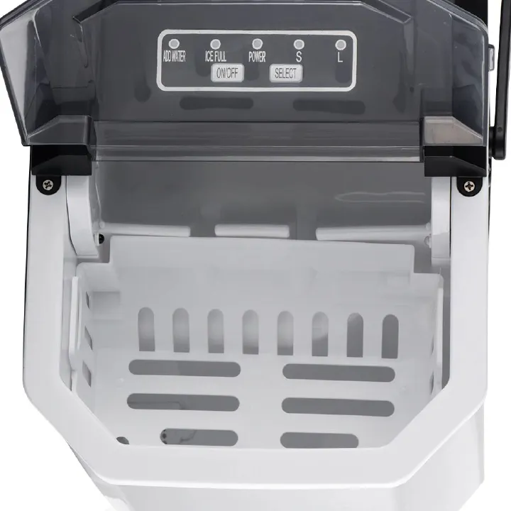 RAF New Ice Maker with Handle 26LBS/24H Portable Ice Maker Machine with Scoop Countertop Adjustable