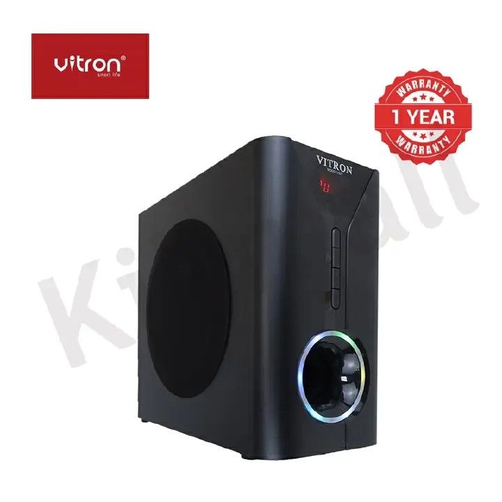 Vitron V- 527 2.1CH Multimedia Bluetooth Woofer Speaker System Subwoofer Soundbar BT/USB/SD/FM Subwoofer Home Audilo System Soundbar With Remote Control 9000W V527 Black 9000W V527