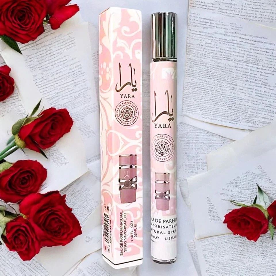 LIMITED OFFER!! YARA by LATTAFA TRAVEL SIZE Eau De PARFUM SPRAY (12ML): Original (Pink), Candy (Hot Pink), Tous (Orange), Moi (White) Fragrances