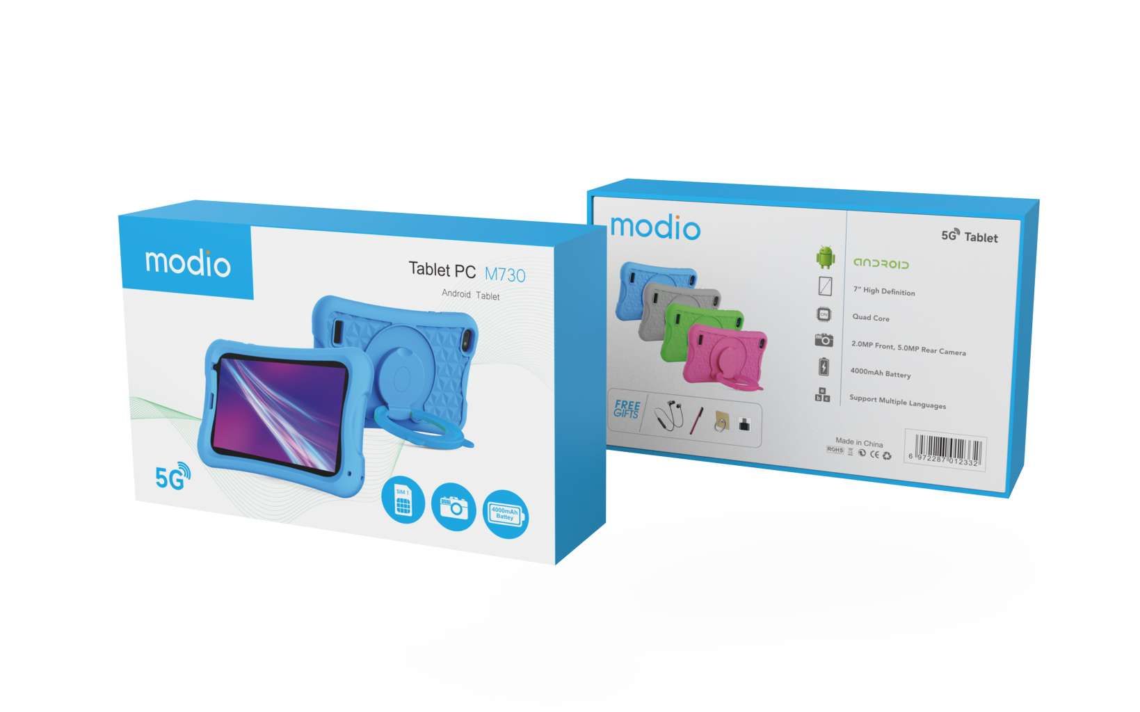 🔥 Modio M730 7-Inch Android Kids Tablet | 6GB RAM + 256GB Storage | SIM Card + WiFi | Learning & Gaming Tablet | Dual Camera | 4000mAh Battery | Best Budget Tablet Deal