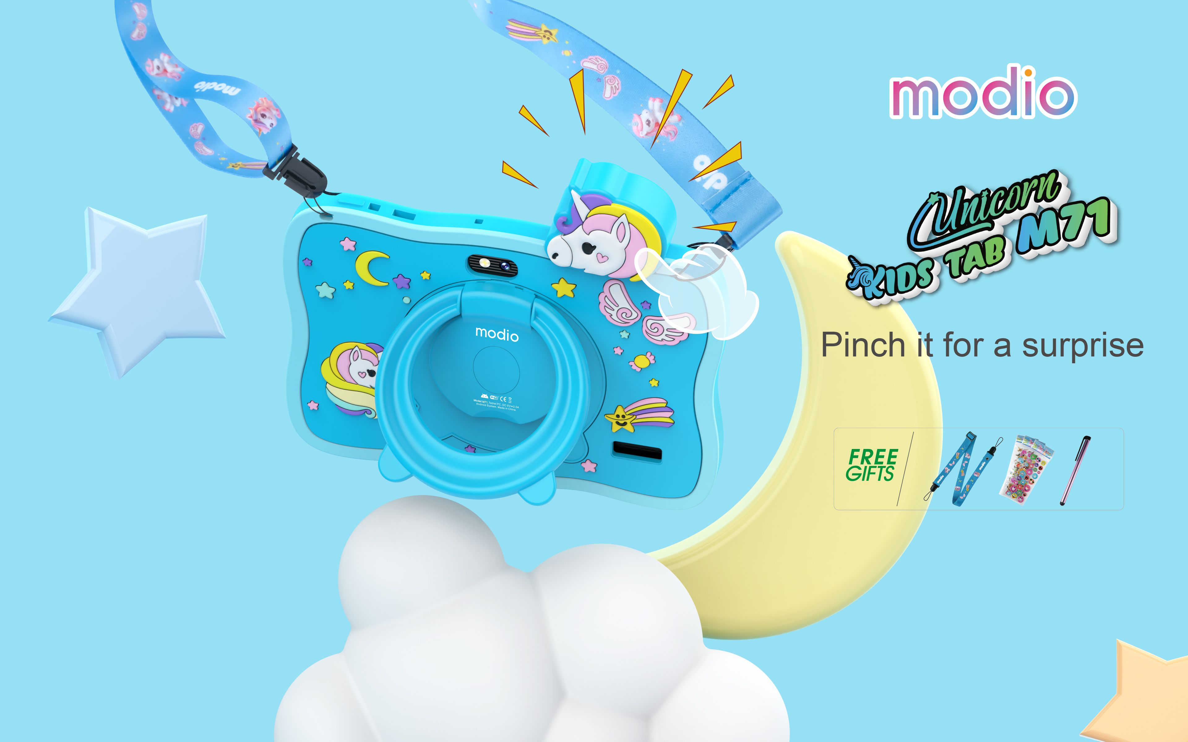 🔥 Modio M71 7-Inch Android Kids Tablet (WiFi Only) | 6GB RAM + 128GB Storage | 3000mAh Battery | Learning & Gaming | Dual Camera | Fast & Portable – Only 6,999 KSh